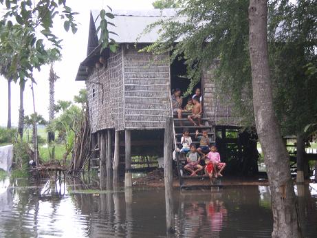 Les habitants ont les pieds dans l'eau...